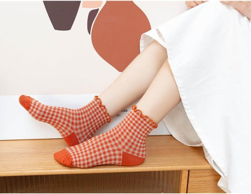 OTAODKA Athletics Socks for Women and Girls Cute Ankle Cotton Sock - Image 2